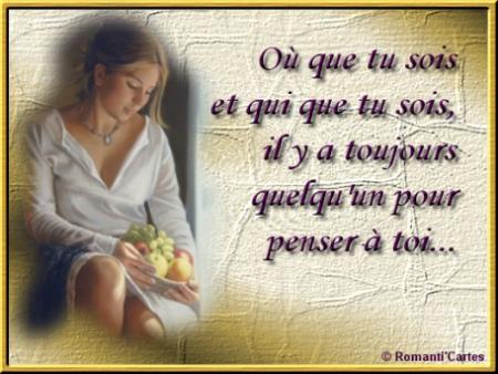 il y  toujours qui pense � toi